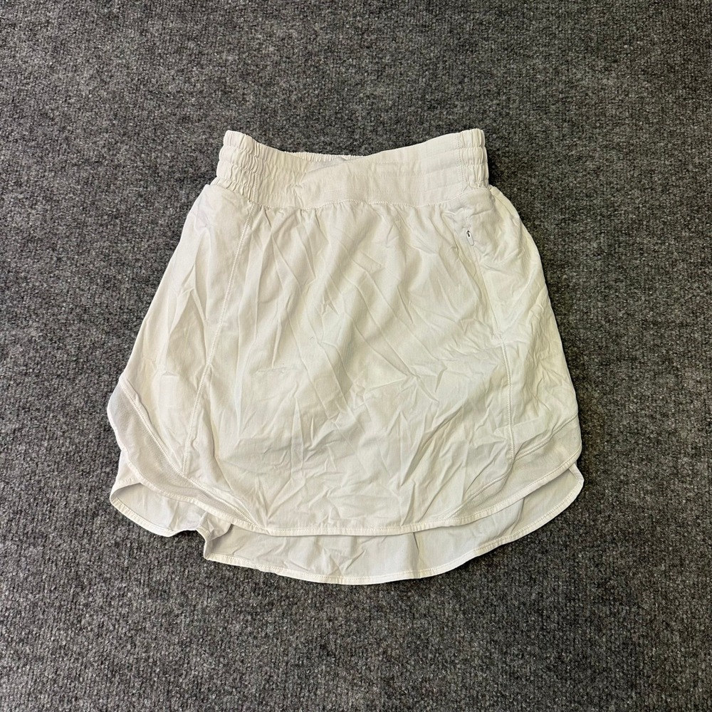 Lululemon Skirt Womens Size 4 White Pace Rival Mid-Rise Athletic Tennis Running
